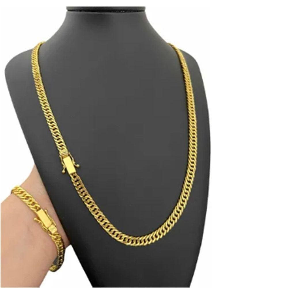 Cordão E Pulseira 7mm Grumet Lacraia Otima Qualidade