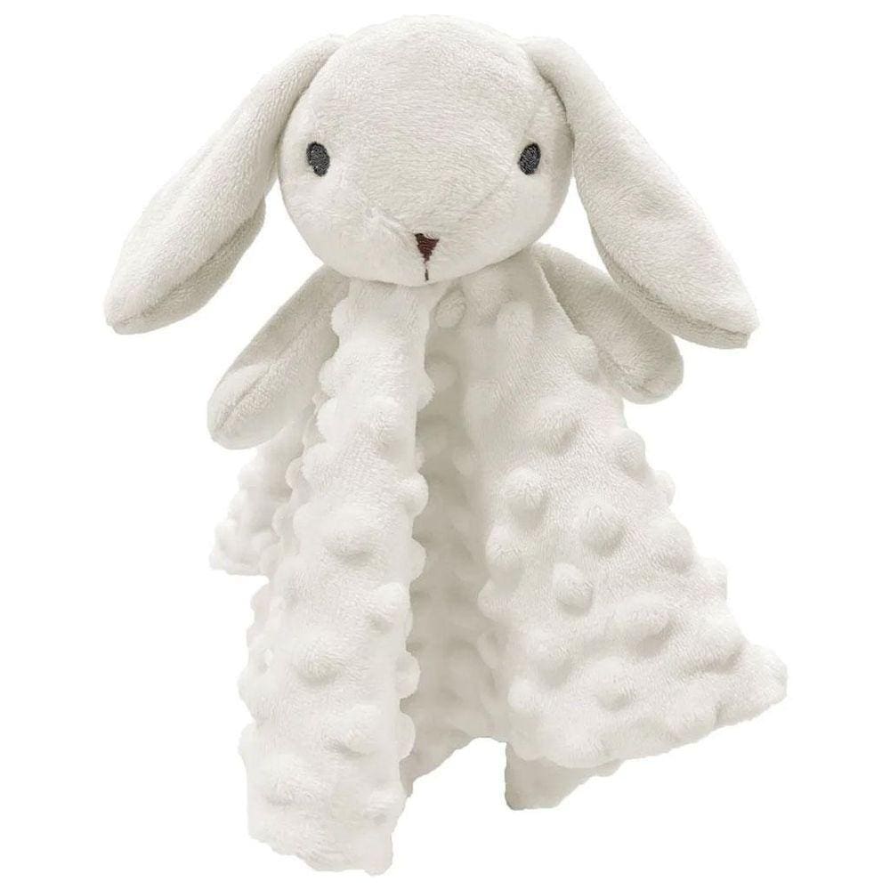 Naninha Coelho Branco Laço Bebê 30x30cm - Macio e Seguro