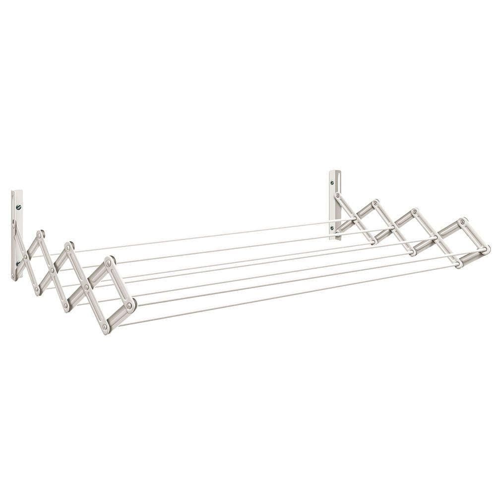 Varal Sanfonado 1000Mm Estrutura Em Aço Vs1000 Branco