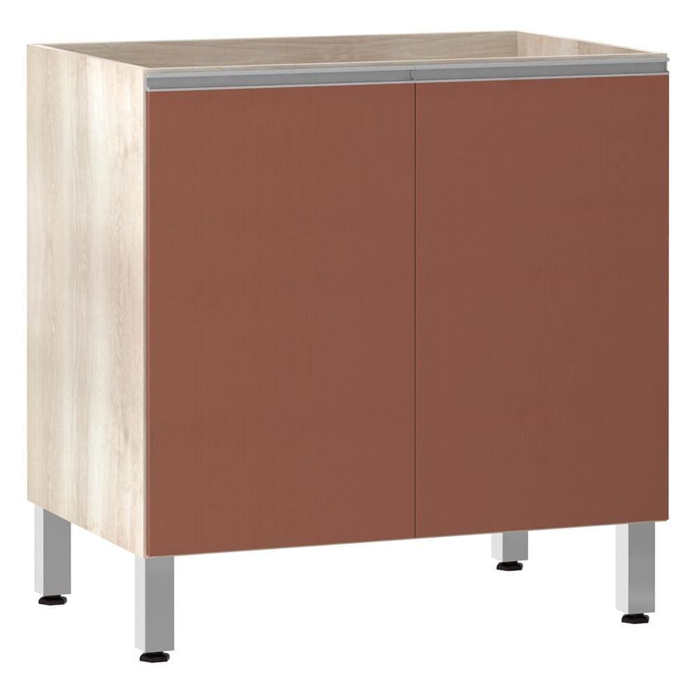 Balcão Sem Tampo 80cm Lis Legno Crem e Gaia