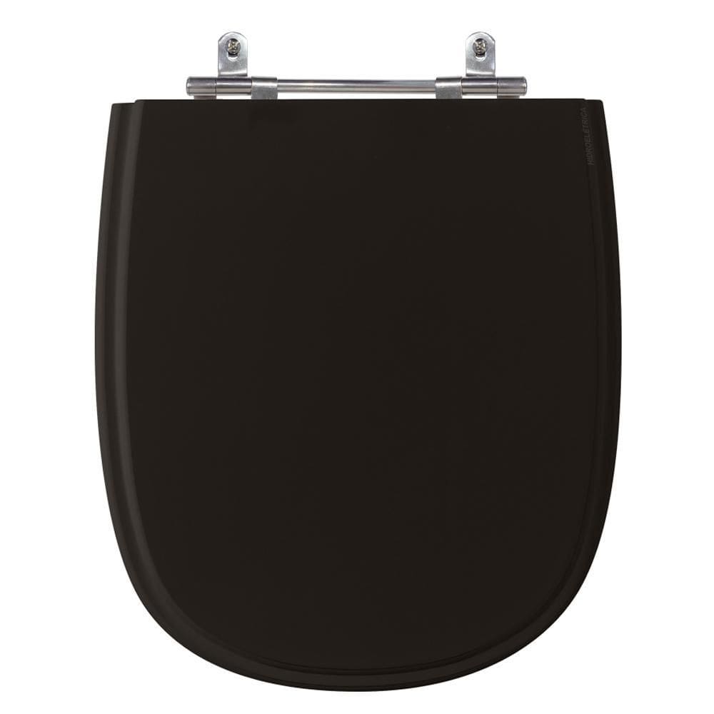 Assento Sanitário Icasa Sabatini Preto MDF Laminado