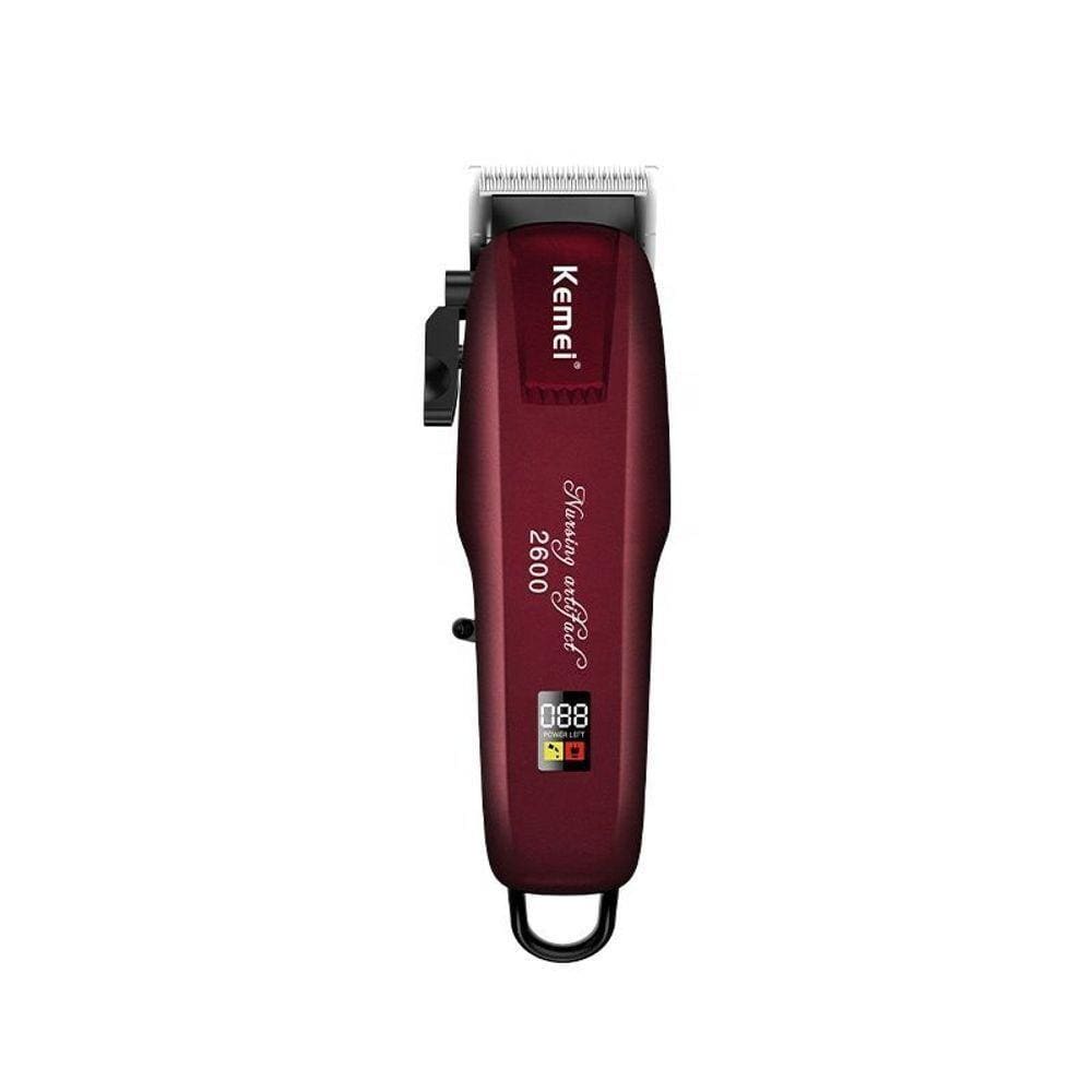 Cortador De Cabelo Kemei Km-2600 Bordô 100v/240v