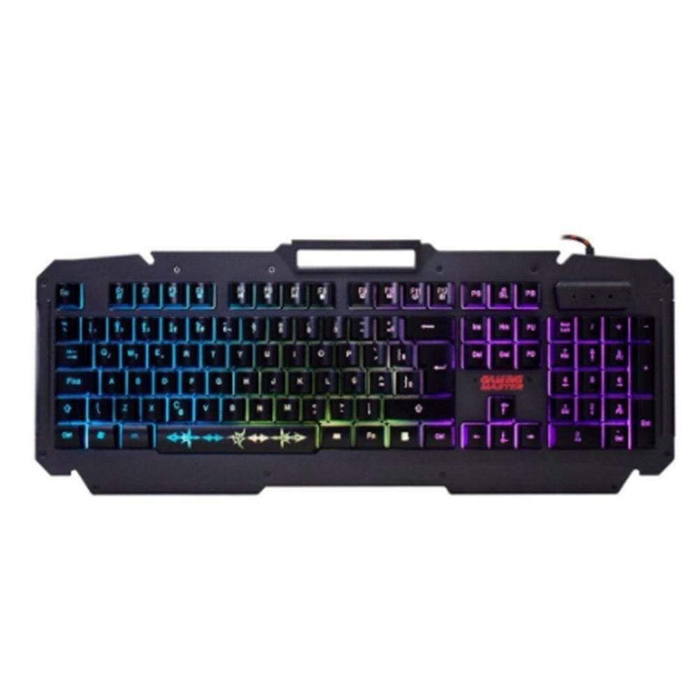 Teclado Usb Gamer Semi Mecânico Base Metal Com Suporte