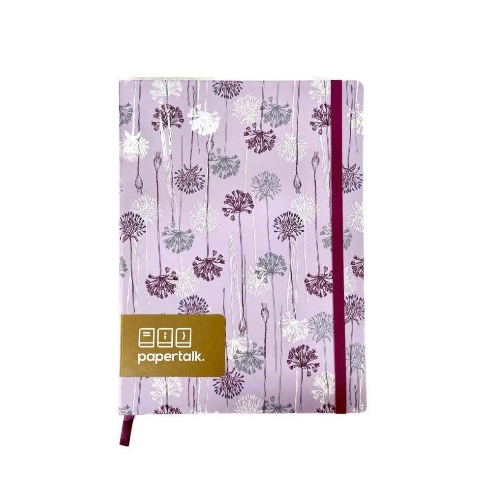 Caderno Papertalk Ótima Ultra Coleção Floral Lilas