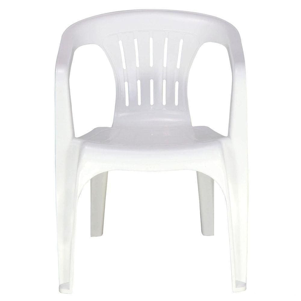 Cadeira Tramontina Atalaia Basic Com Braços Em Polipropileno Branco Tramontina