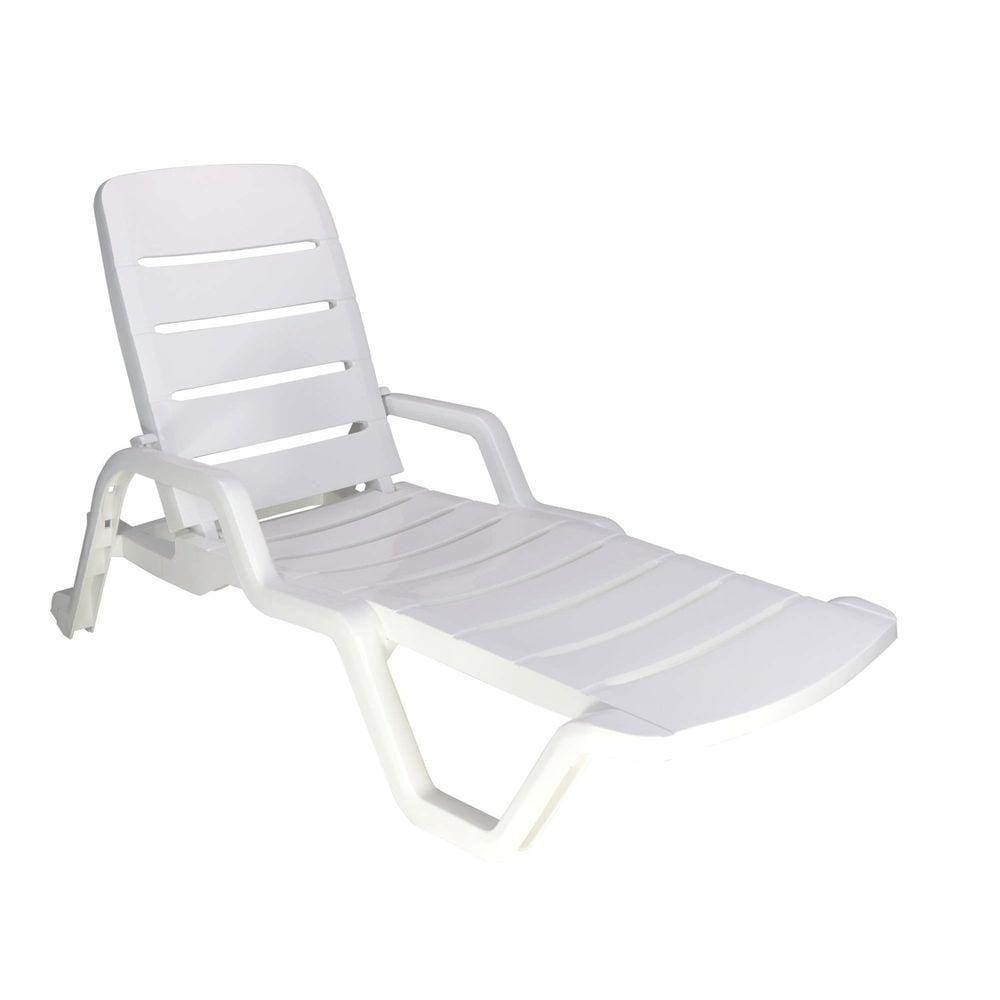 Espreguiçadeira Tramontina Leblon Basic Em Polipropileno Branco Tramontina