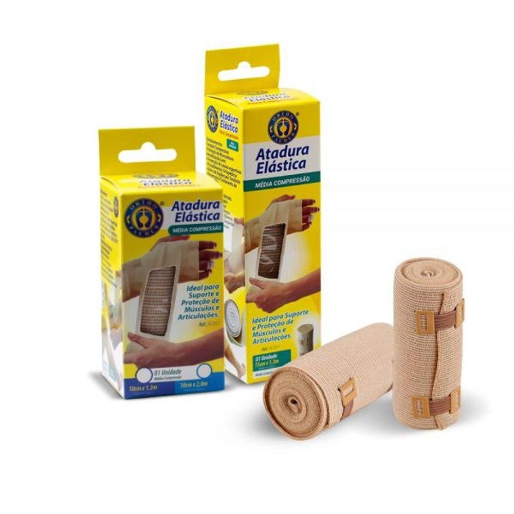 Atadura Elástica Média Compressão 10cm x 1,30 m AC2031 Orthopauher