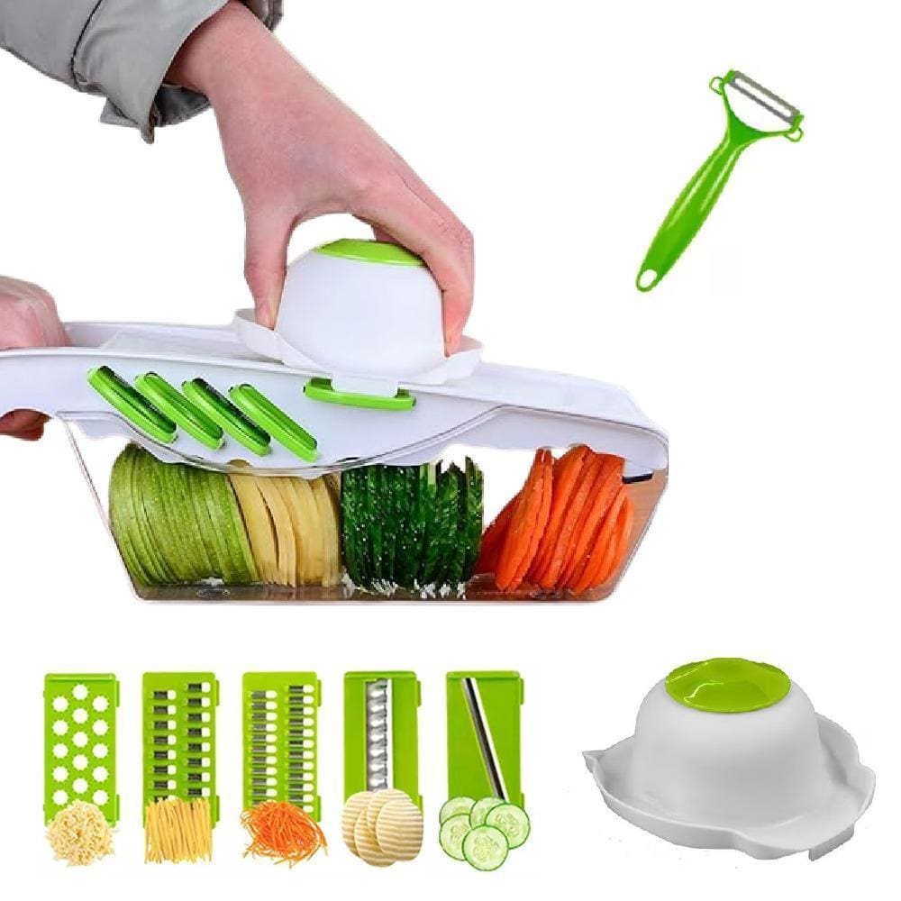 Cortador Multifuncional Mandoline 6 em 1 com Dispenser