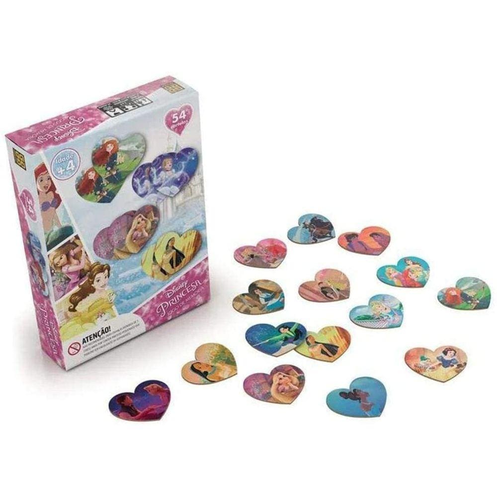 Jogo de Memória Princesas Coração