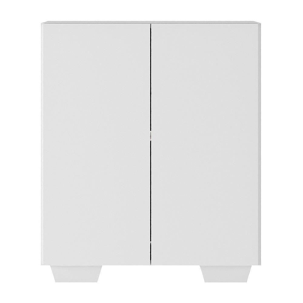 Armário Lavanderia Com 2 Portas Multimóveis Branco