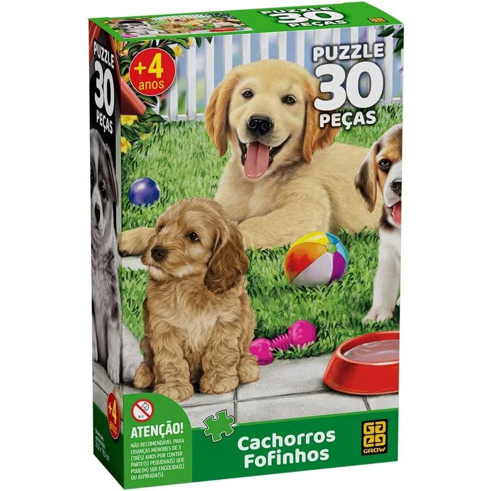 Quebra Cabeça - Cachorros Fofinhos 30 peças