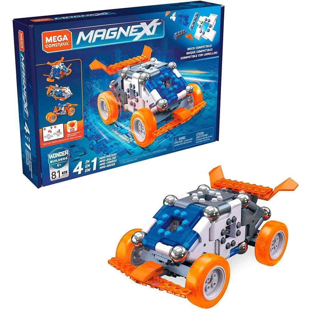 Conjunto de construção Magnext Mag-Racers 81 peças