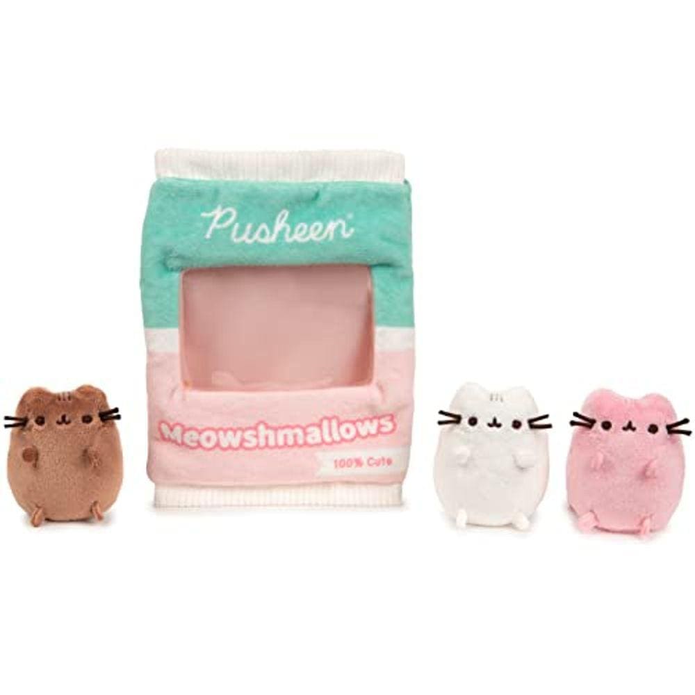 Bolsa Pusheen Meowshmallows, mini pelúcia, bichos de pelúcia, maiores de 8 anos, rosa/verde, 7,5”