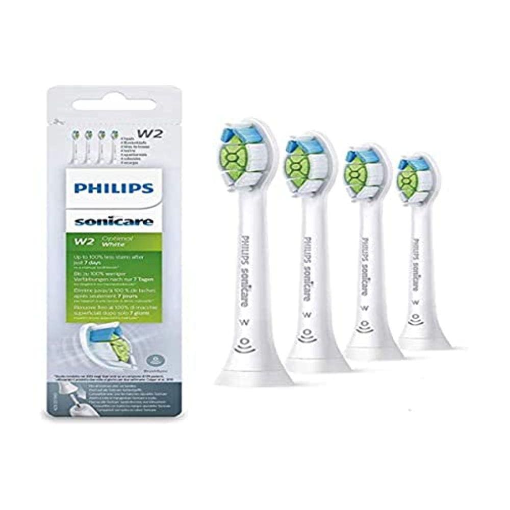 Escova branqueadora Sonicare BrushSync Heads, branca, pacote com 4
