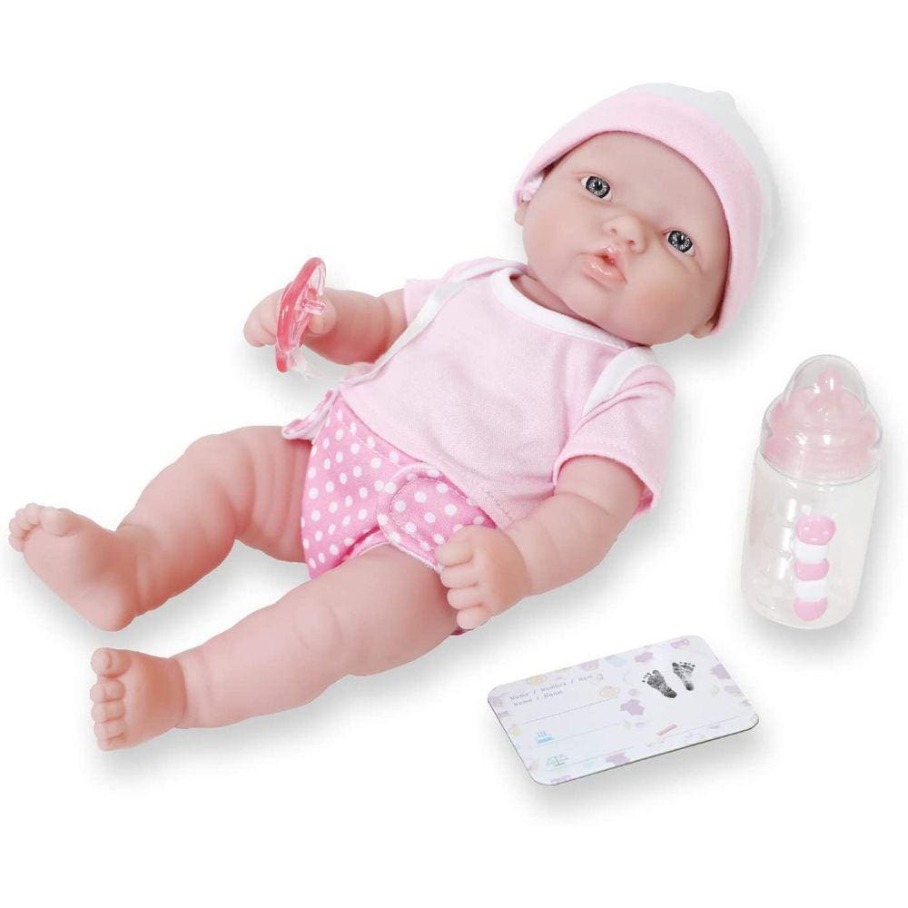 Conjunto de presente para bonecas recém-nascidas da JC Toys | Rosa | Impermeável | A partir de 2 anos