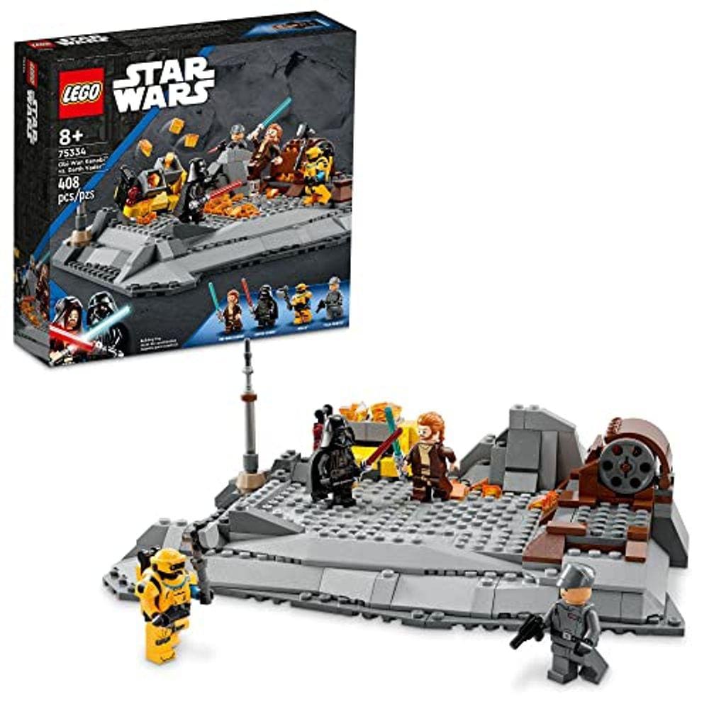 Conjunto de construção Star Wars Obi-Wan versus Darth Vader, maiores de 8 anos, 408 peças