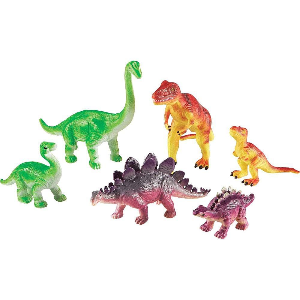 Dinossauros Jumbo I Mamães e Bebês I 6 Animais