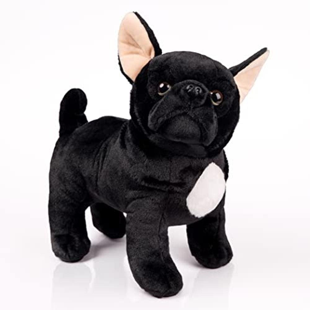 Bicho de pelúcia para cães, pelúcia de buldogue francês, presente de aniversário e Natal, 12,5 polegadas