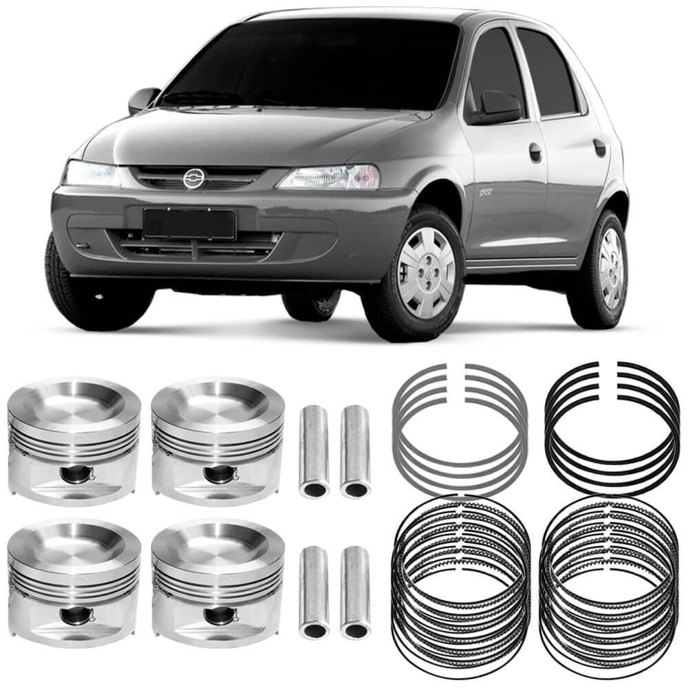 Kit Pistão Anel Std Celta Corsa 1.0 8v 1996 A 2006 Gasolina