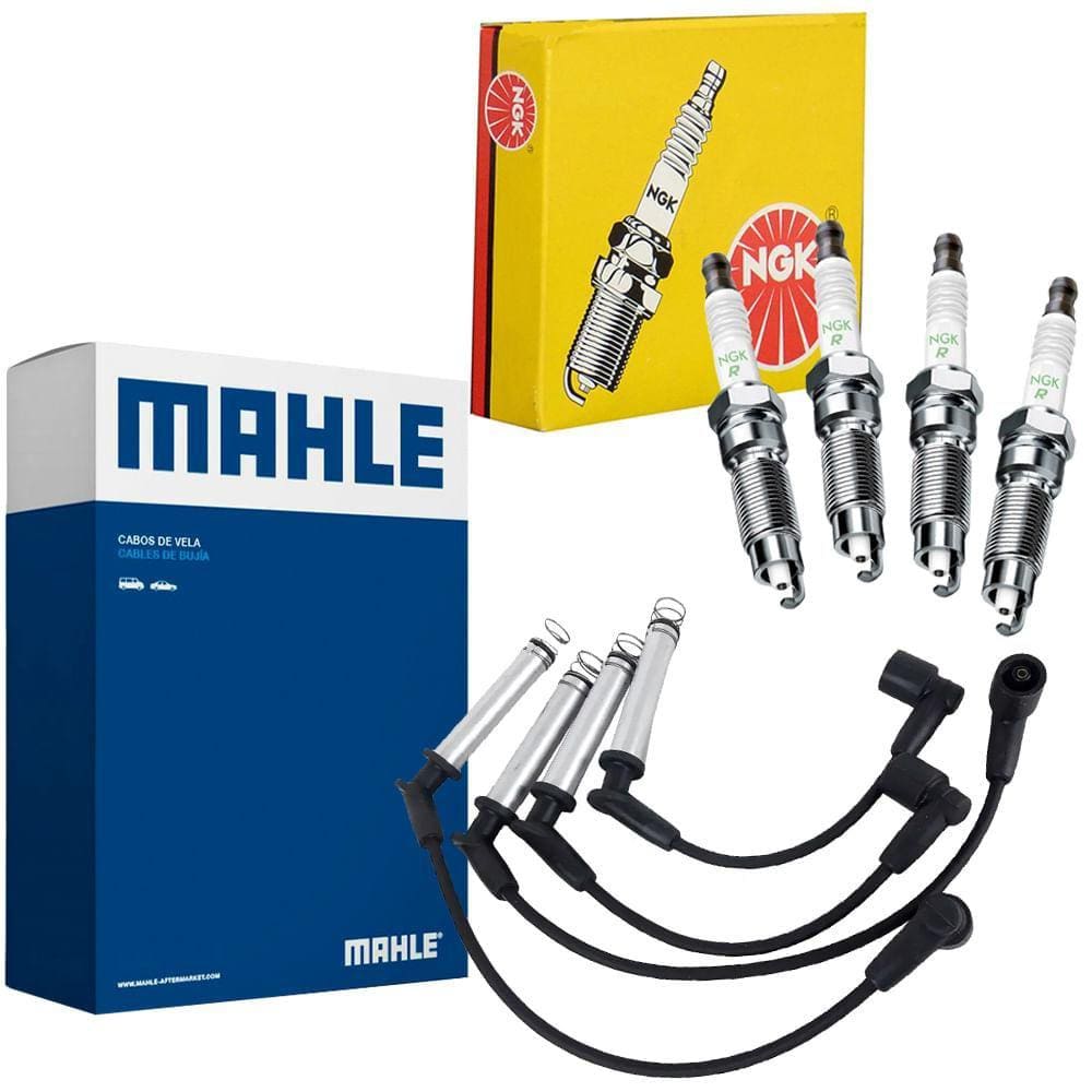 Kit Cabo Mahle + Vela Ngk Volkswagen Fusca 1.6 93 A 96 Green