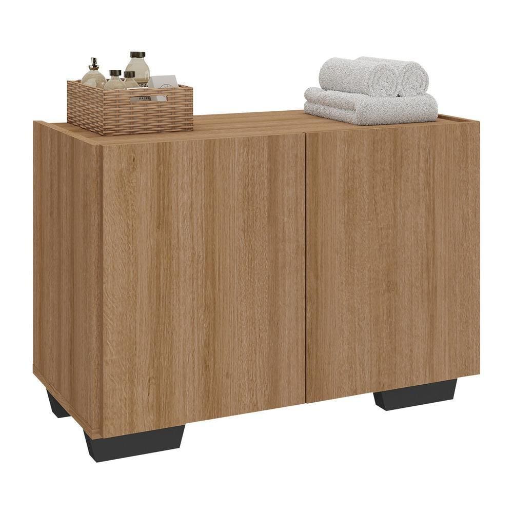 Gabinete Armário de Banheiro 62,5cm 2 Portas com Pés Multimóveis MP5046