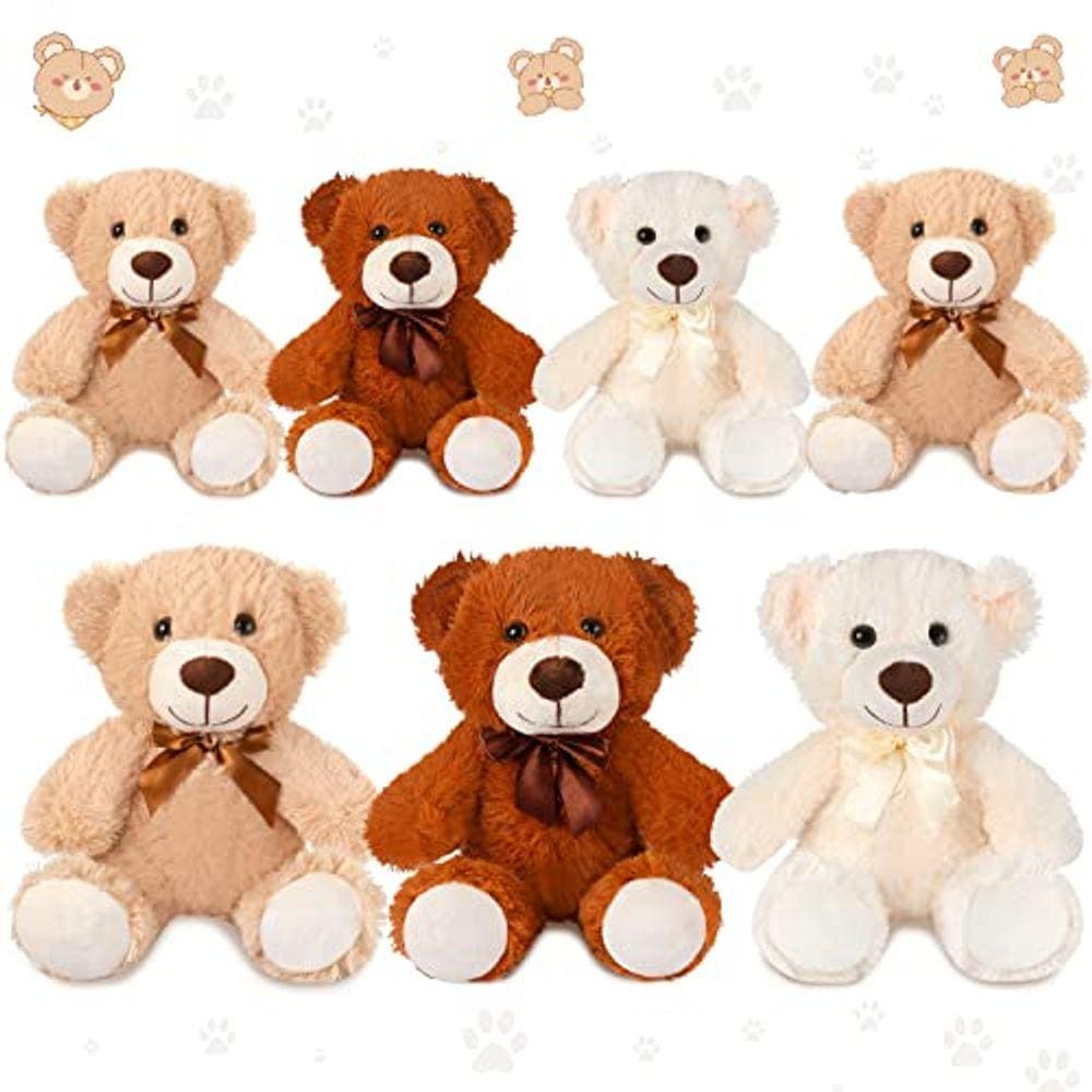 Bichos de pelúcia de urso de pelúcia de 14" — Brinquedos de Natal, bonecas fofas e macias — Decorações de festa de aniversário