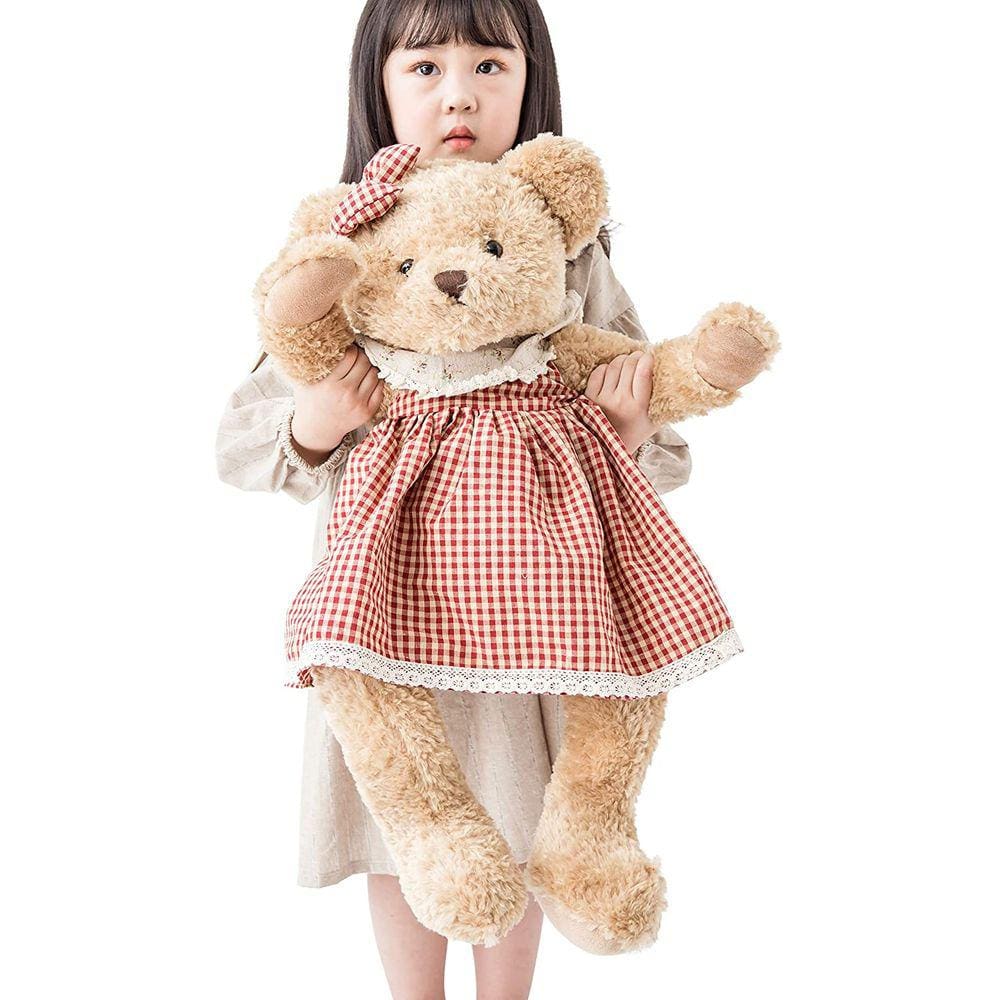 Bonito brinquedo de pelúcia de ursinho de pelúcia de 63 cm (vermelho grande e