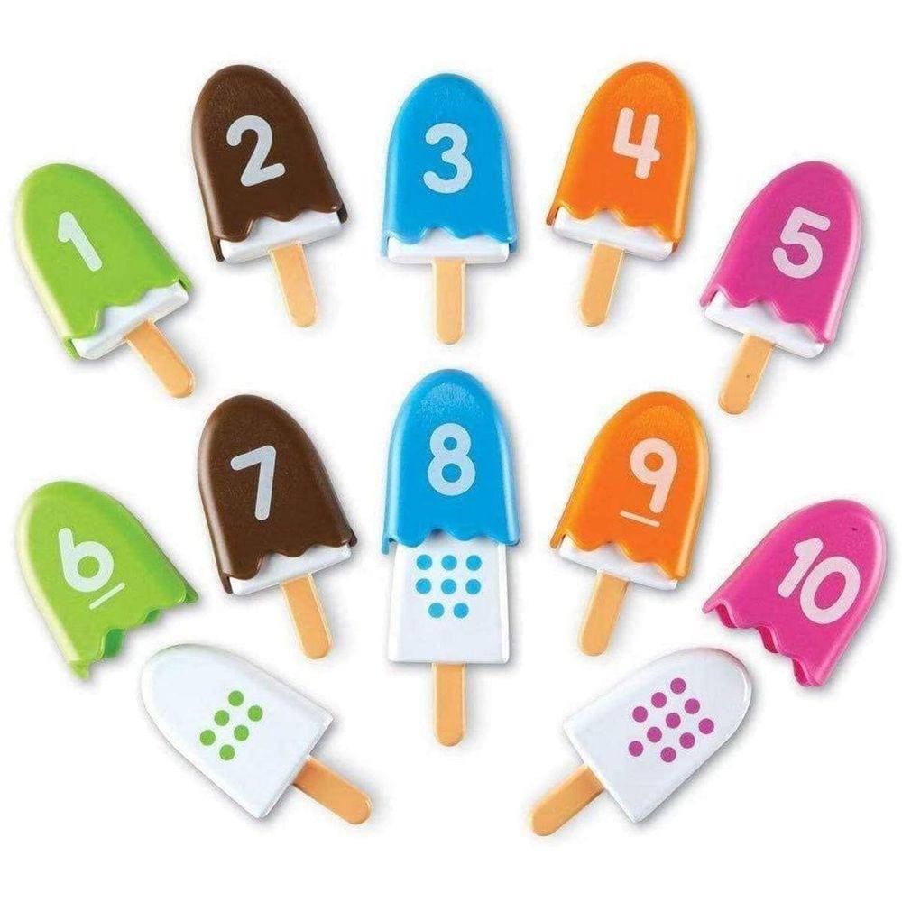 Smart Snacks Number Pops, jogos de matemática, brinquedo Fine Motor, conjunto de 10 anos, maiores de 18 meses