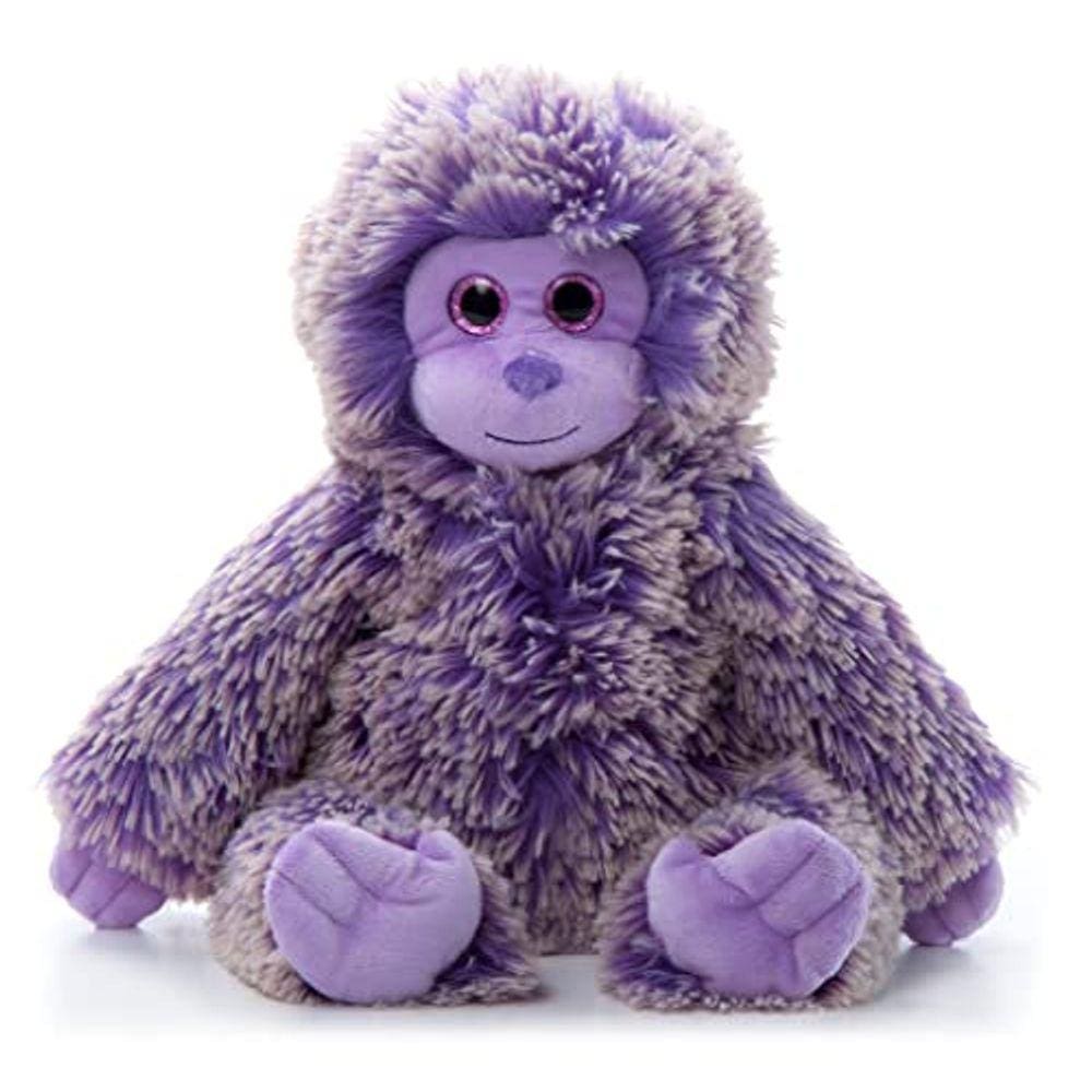 Bicho de pelúcia de macaco roxo, presente para crianças, brinquedo de pelúcia de 10 polegadas