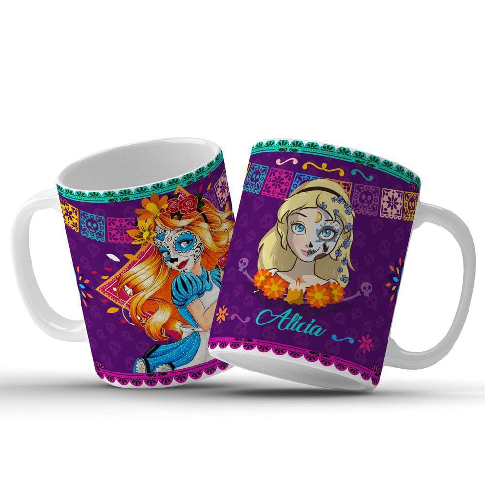 Caneca Dia Dos Mortos - Caneca Dia de los muertos