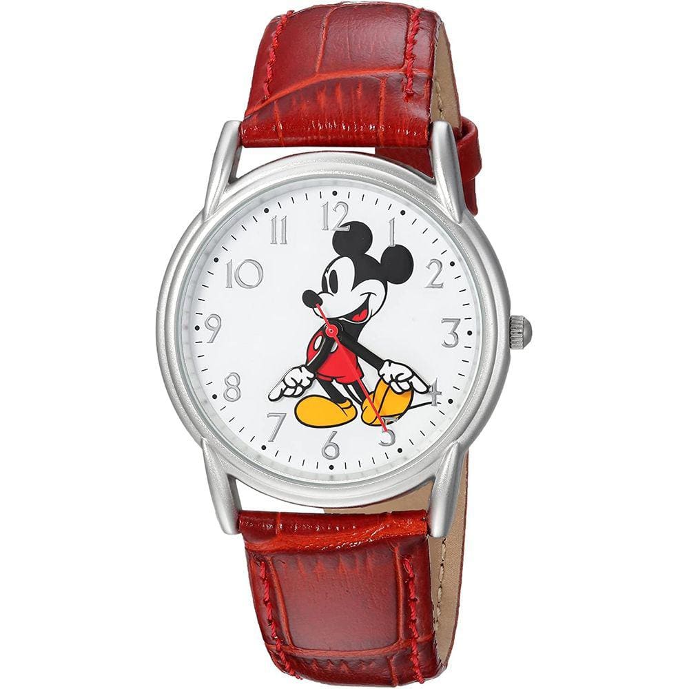 Relógio Disney Mickey Mouse com pulseira vermelha de 17 mm