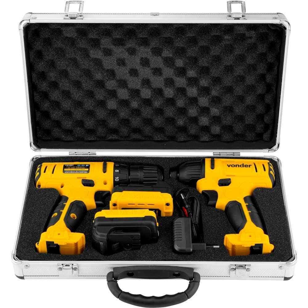 Kit Parafusadeira/Furadeira Impacto 12V Bivolt VONDER