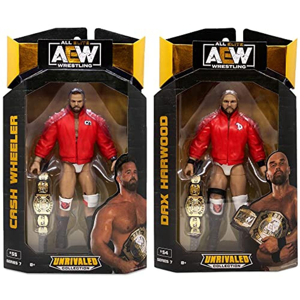 7 lutadores AEW Unrivaled - Dax & Cash (conjunto de 2)