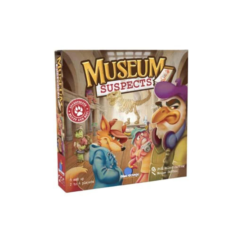 Museum Suspects, jogo de estratégia de tabuleiro, maiores de 8 anos
