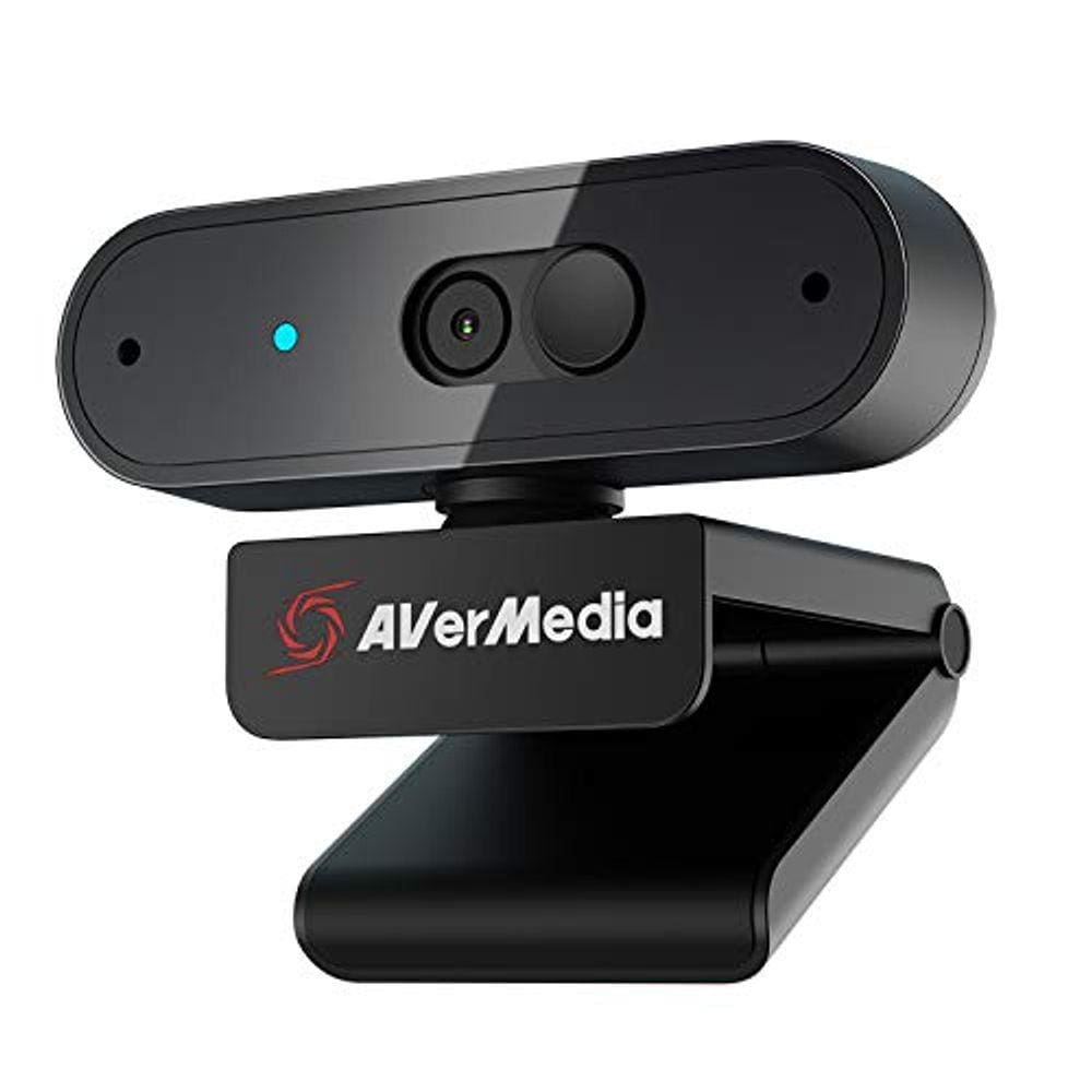 Webcam PW310P - câmera 1080p, foco automático, microfones estéreo duplos