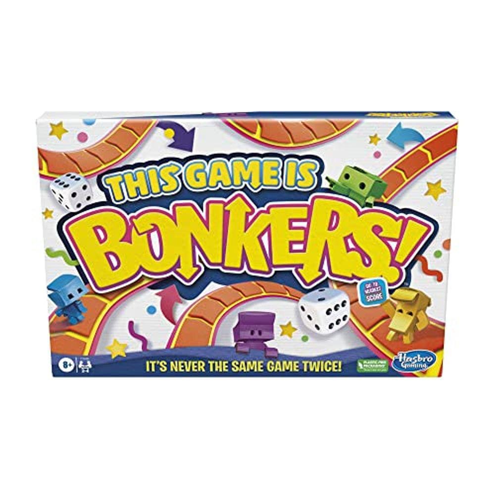 Jogo de tabuleiro Bonkers, Fresh Update, Wacky and Fun para crianças maiores de 8 anos