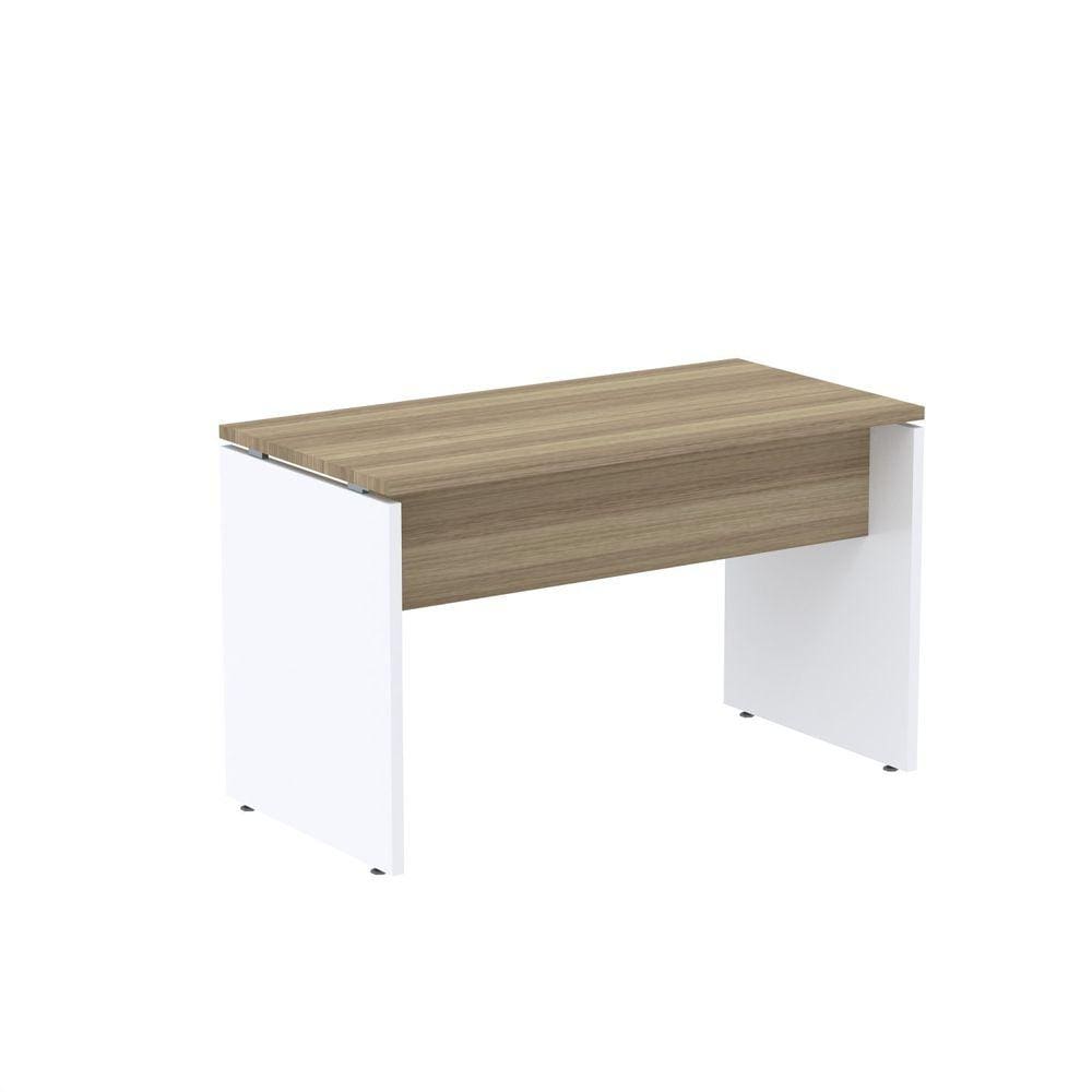 Mesa para Escritório Retangular 120cmx60cm P25 Nogueira Casablanca/Preto