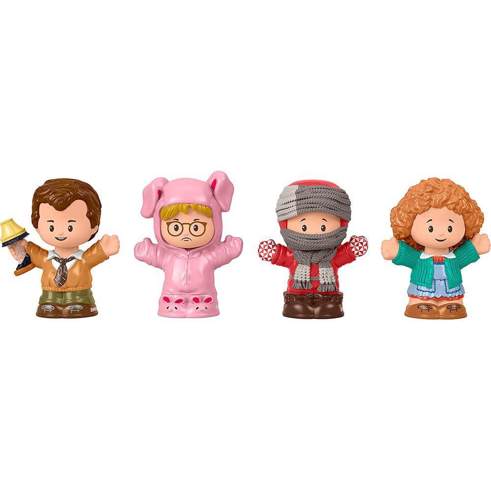 Conjunto de figuras Little People A Christmas Story, filme clássico de Natal com 4 personagens