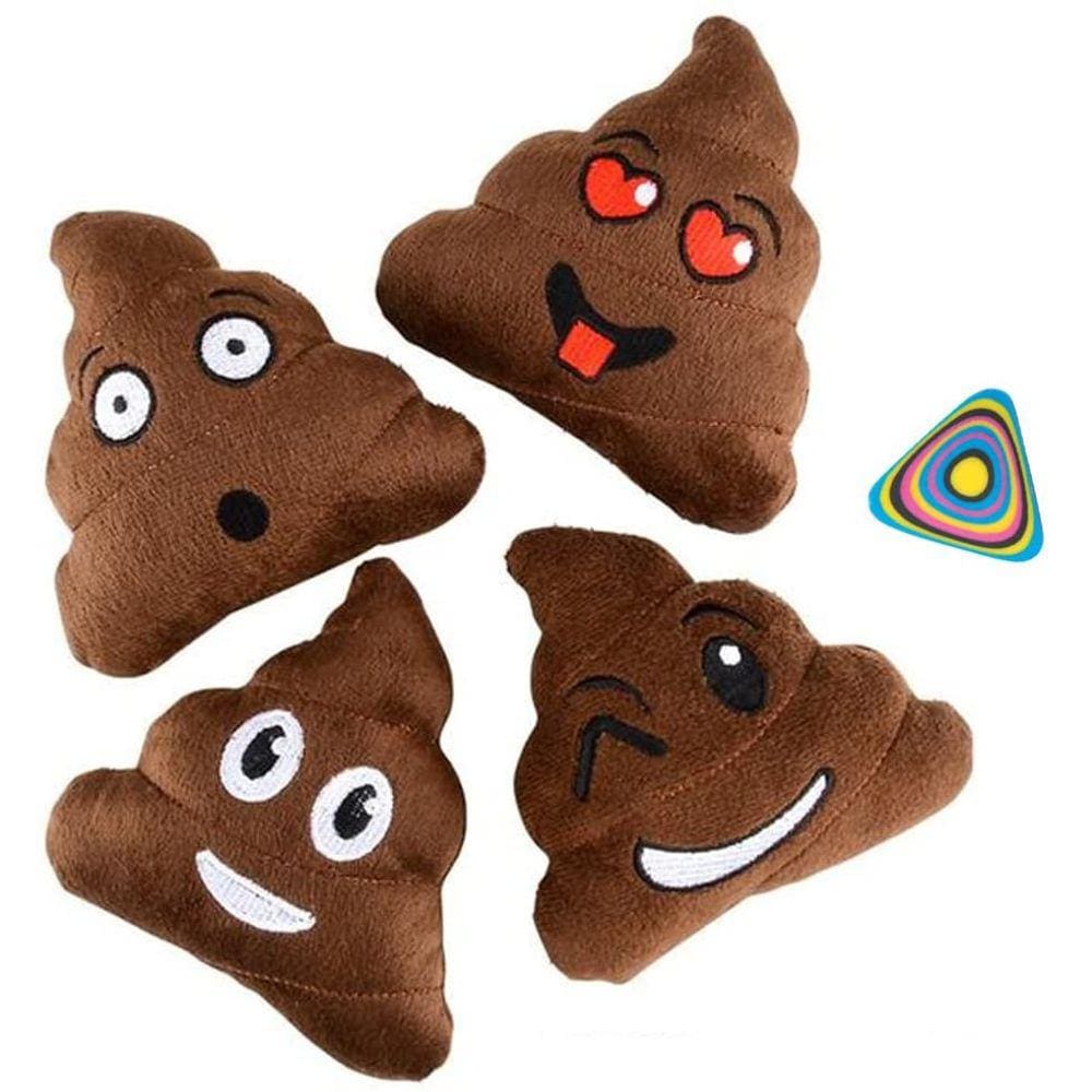 Almofada Zoombie Poop de 5 polegadas de pelúcia e borracha Vortex — pacote com 12 — lembrancinhas de festa
