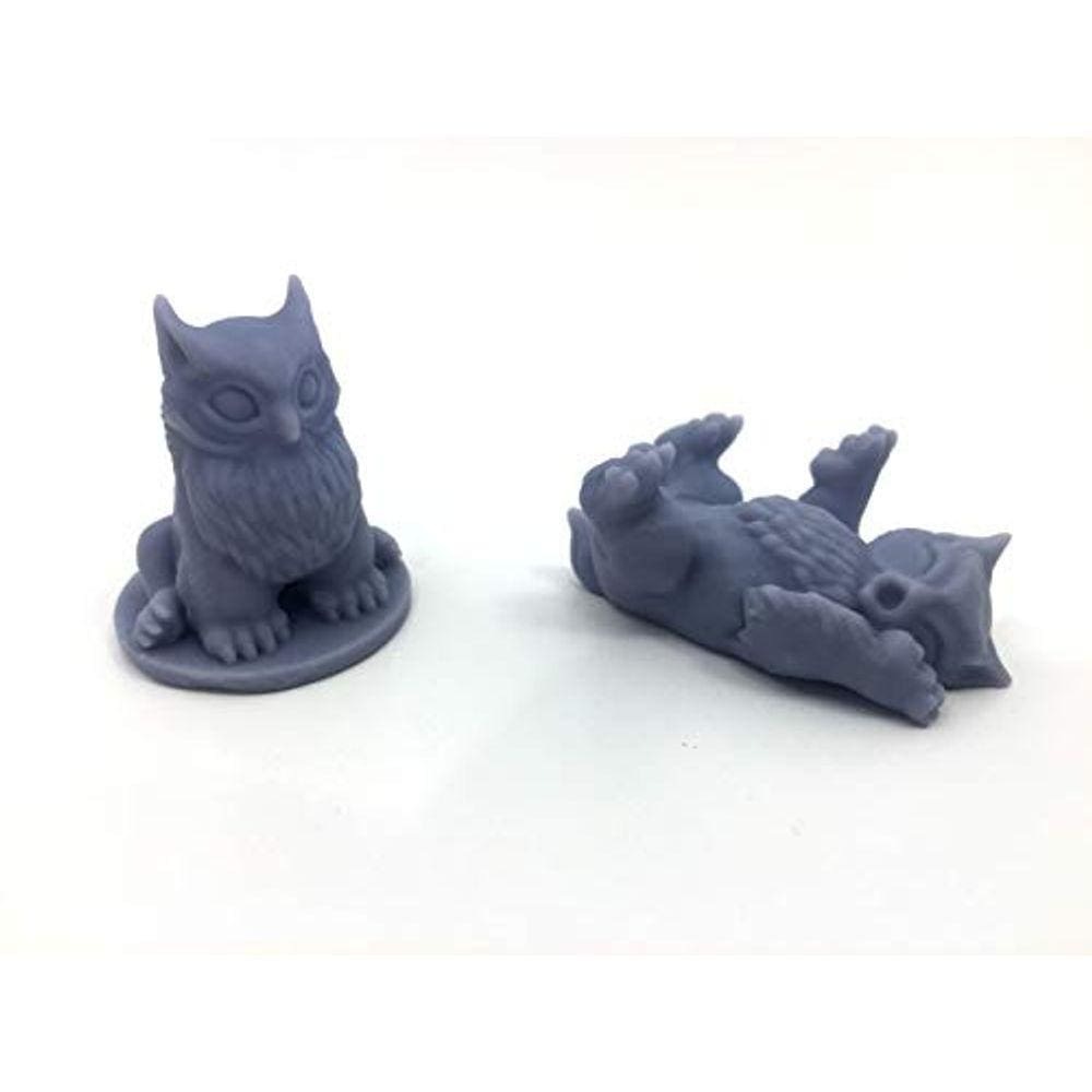 Bubo — Pacote com 2 minis — DND e Pathfinder — Estatueta de bebê (cinza)