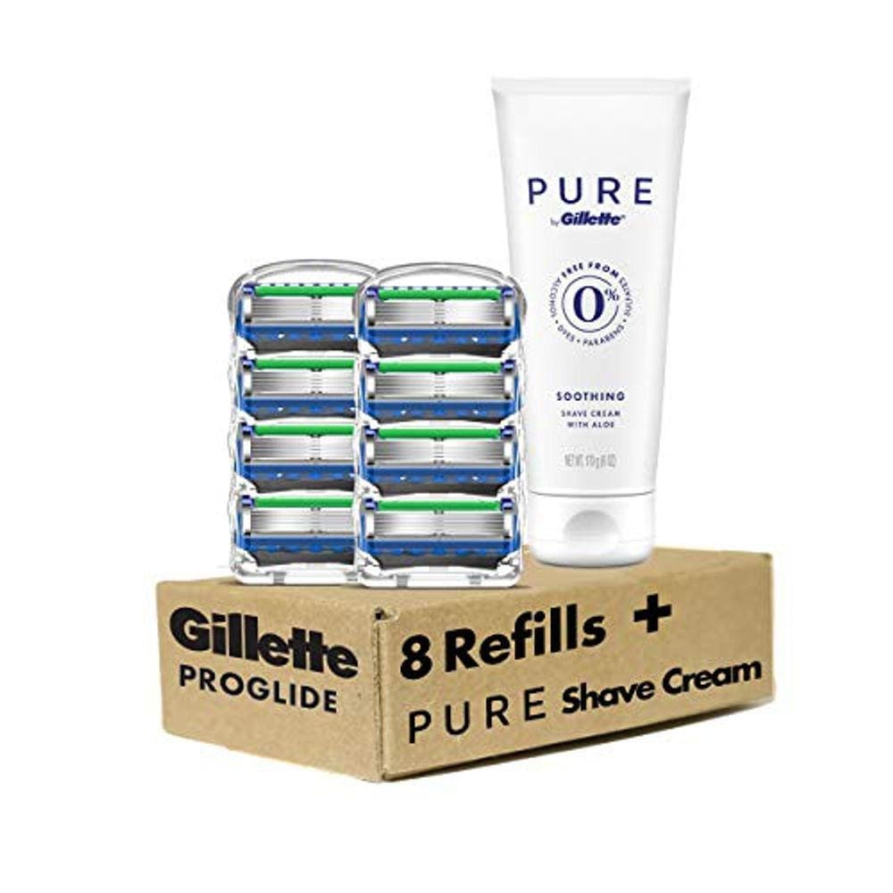 Recargas de barbear ProGlide com creme de barbear