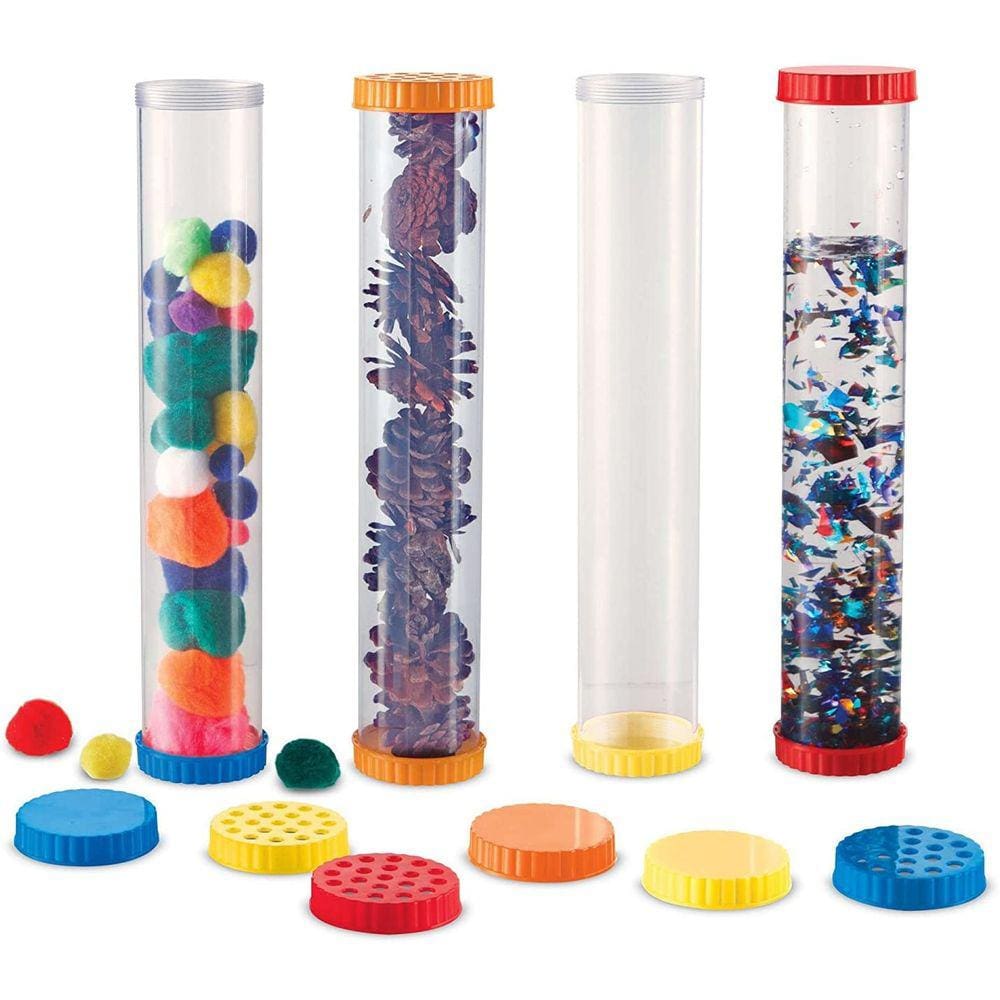 Tubos sensoriais da Primary Science, garrafas Calm Down, meias para crianças (conjunto de 4)