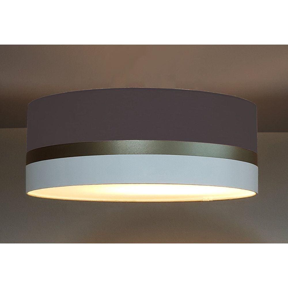 Luminária Faixa Dupla Tom Luz Iluminação Preto/Bronze/Branco