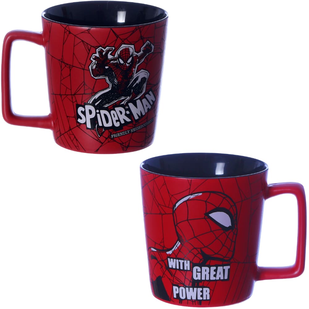 Caneca Spider-Man Homem Aranha Cerâmica 400ml Oficial Marvel