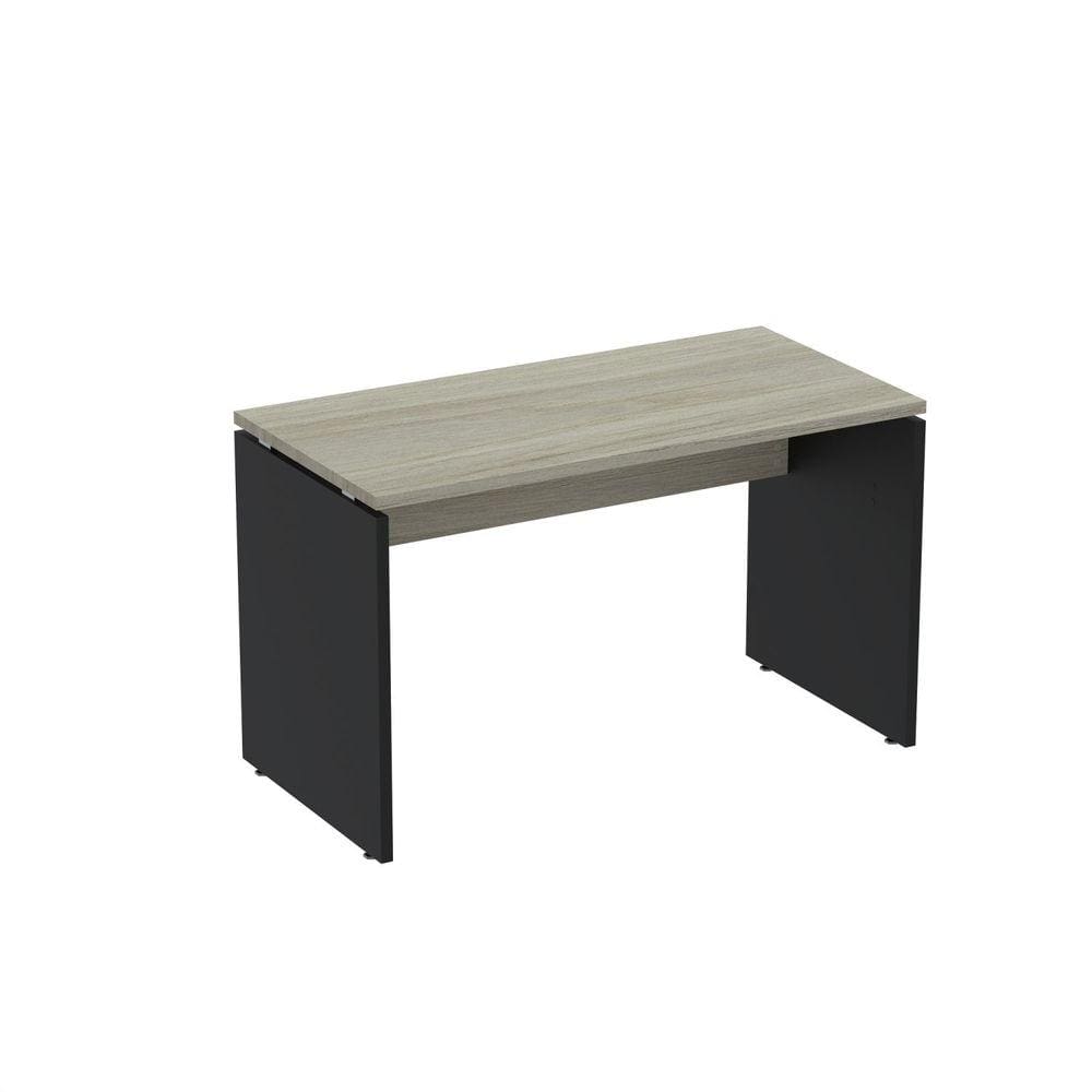 Mesa para Escritório Retangular 120cmx60cm P25 Nogueira Casablanca/Branco