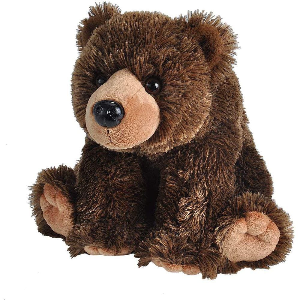 Pelúcia de urso pardo, bicho de pelúcia, brinquedo, presentes para crianças, 12 polegadas