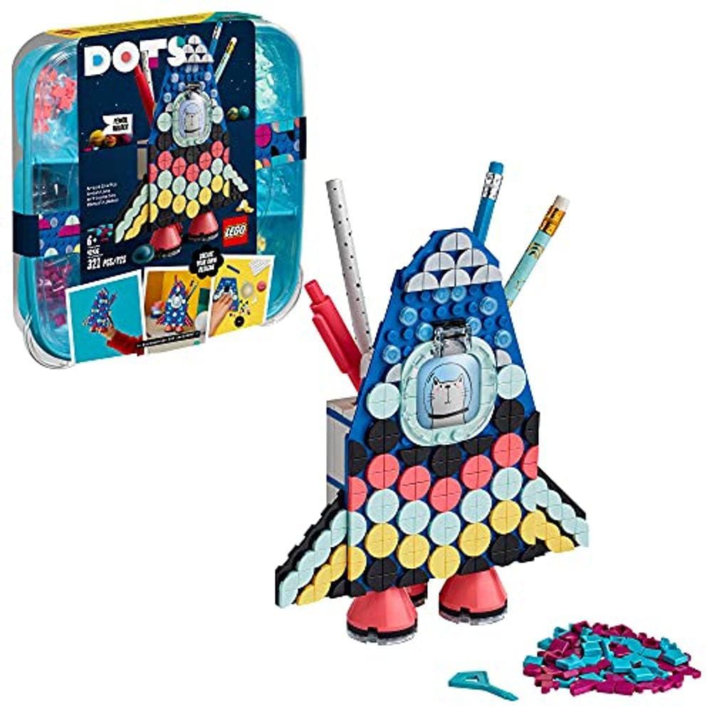 Kit artesanal de porta-lápis LEGO DOTS — presente criativo para crianças (321 peças)