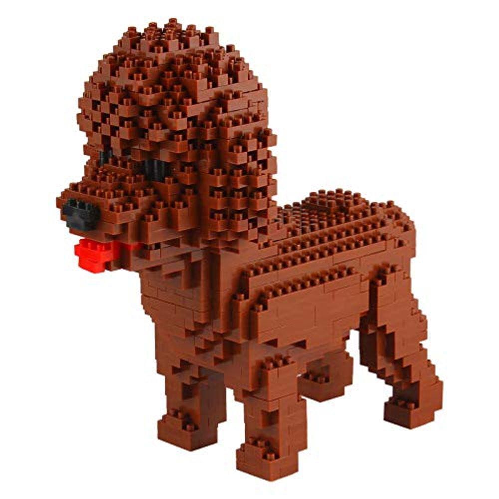 Blocos de construção Micro Dog, mini tijolos para animais de estimação, 950 peças KLJM-02 (Poodle)