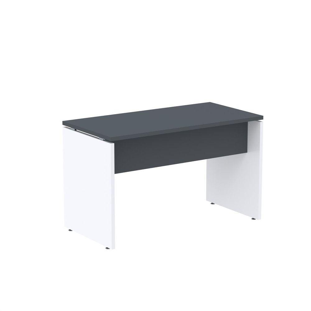 Mesa para Escritório Retangular 120cmx60cm P25 Grafito/Branco