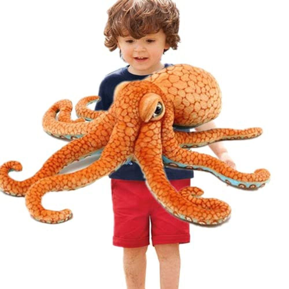 Brinquedo de polvo de pelúcia — travesseiro infantil de 50 cm, presente para animais marinhos